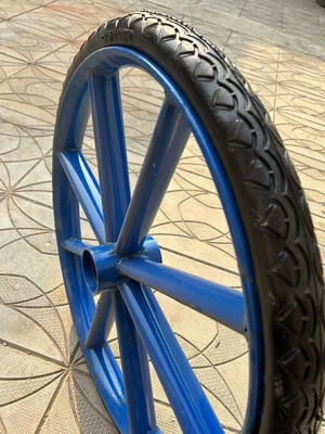 Non-industrial tires — flatbed trucks - rim-jewel-flower-solid-tire-26x212-model