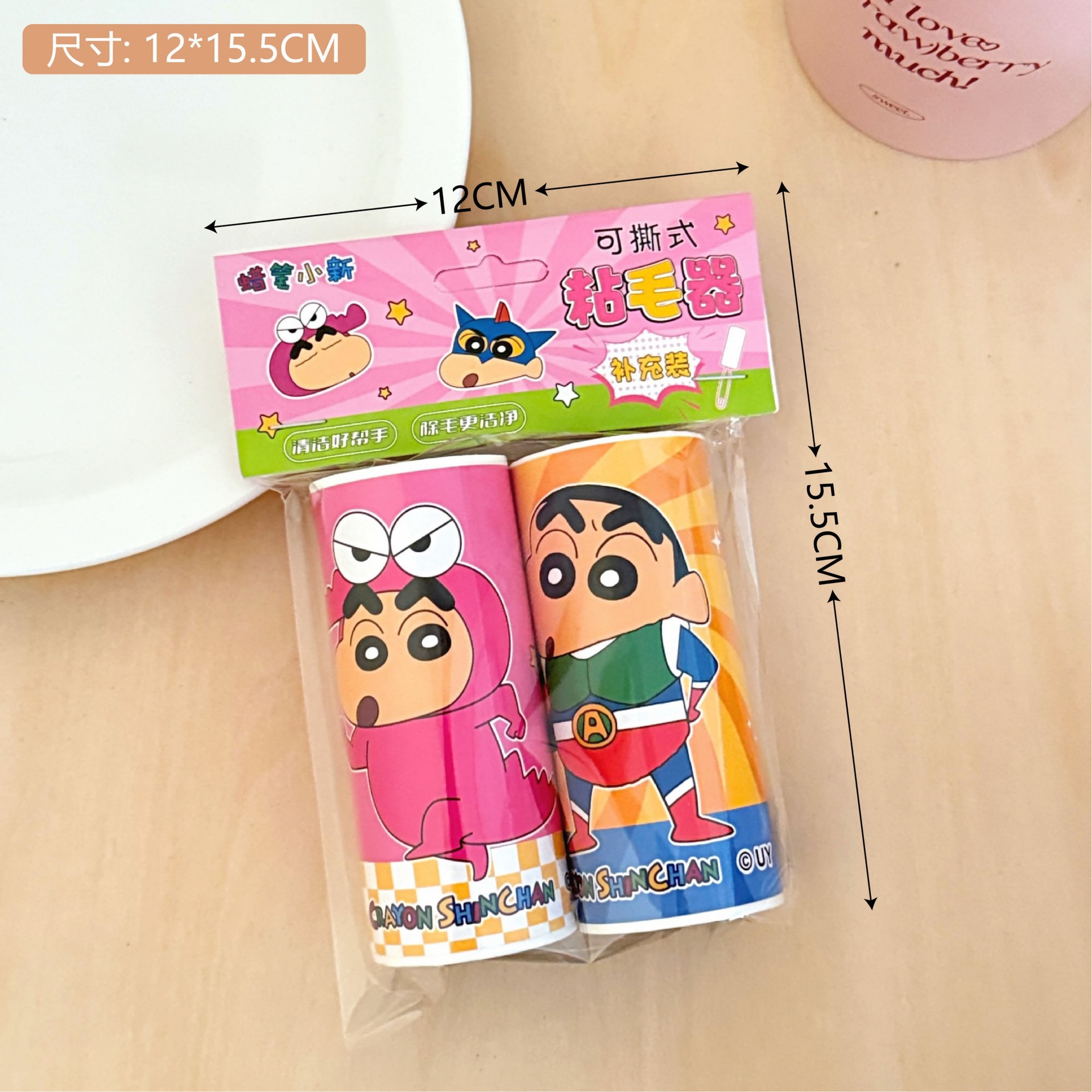 Crayón pequeño nuevo autorizado conjunto de pegador de pelo de alumno rodillo pegador de pelo para mascotas en el hogar artefacto de pegado de pelo