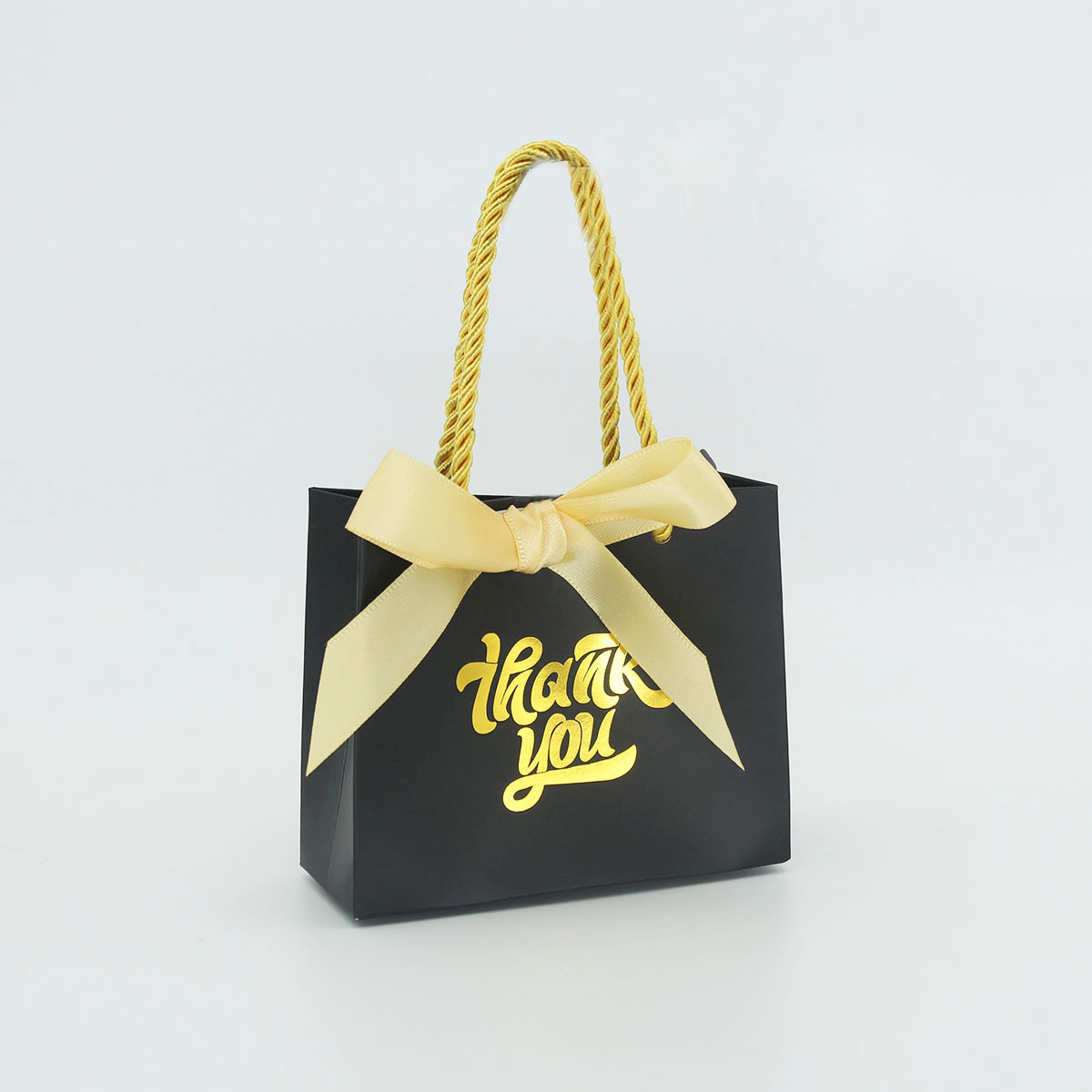 小号跨境糖果礼盒thankyou新款丝带伴手礼喜糖盒子烫金