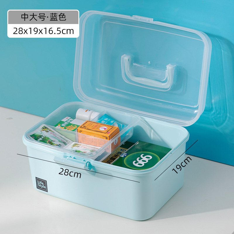 手提げプラスチック多層薬箱携帯折りたたみ収納箱特大玩具箱収納整理箱医薬箱家庭用|undefined