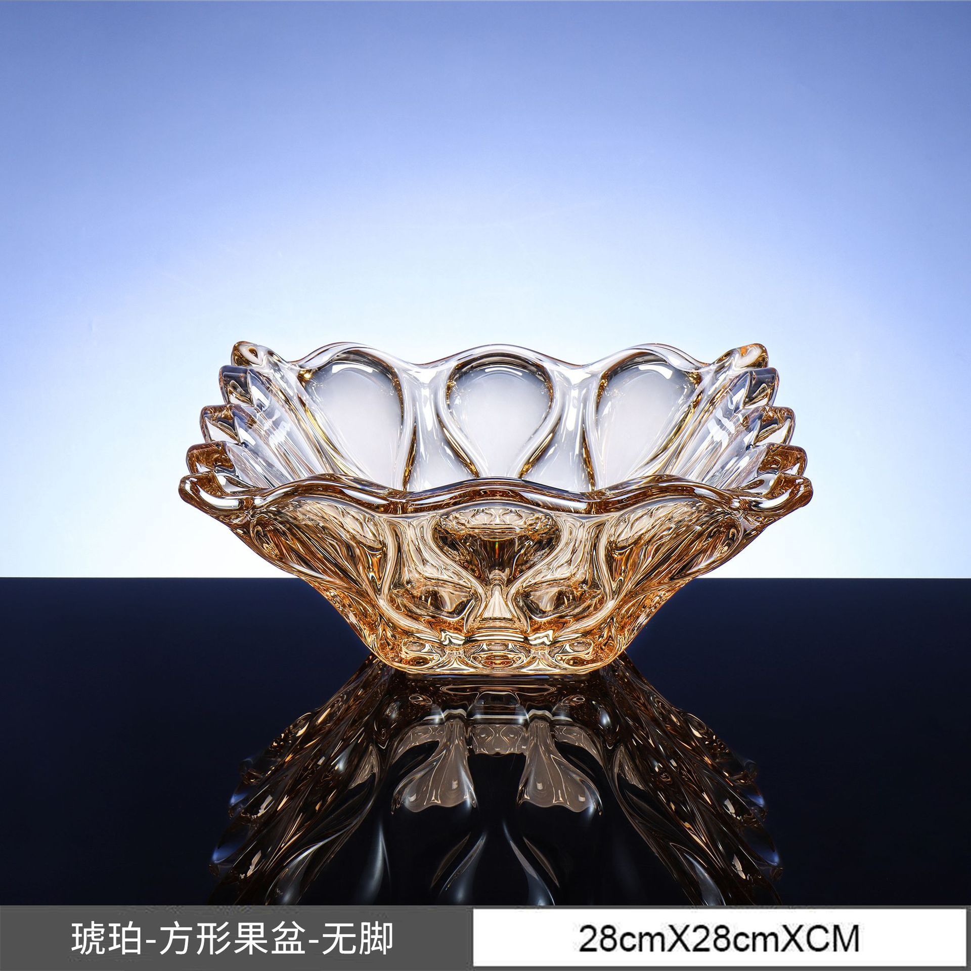 Plato de frutas de cristal sin plomo importado de República Checa, decoración para sala de estar, frutero, plato de aperitivos de estilo europeo, plato de frutas de estilo europeo image 18