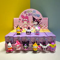 24 коробки Sanrio Kuromi, игра-слепой ящик, офисная кукла ручной работы в том же стиле, брелок интернет-знаменитости, небольшой подарок для детей и студентов
