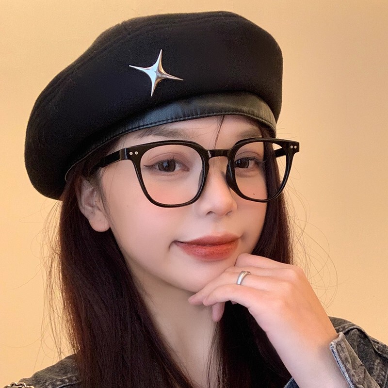 韩版贝雷帽秋冬季小香风休闲帽子百搭甜美显脸小网红复古画家帽女|undefined