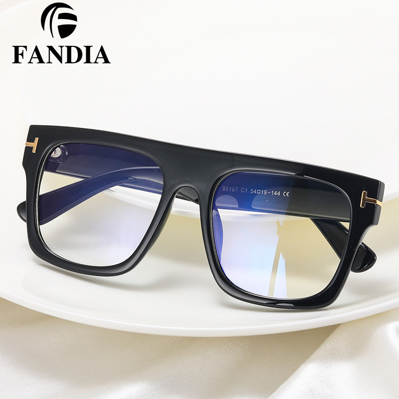 95167 Cross-Border Export New Anti-Blue Light Large-Frame Optical Frame European and American Fashionable Men's and Women's Glasses Frame for Women 95167 Cross-Border Export New Anti-Blue Light Large-Frame Optical Frame European and American Fashionable Men's and Women's Glasses Frame for Women