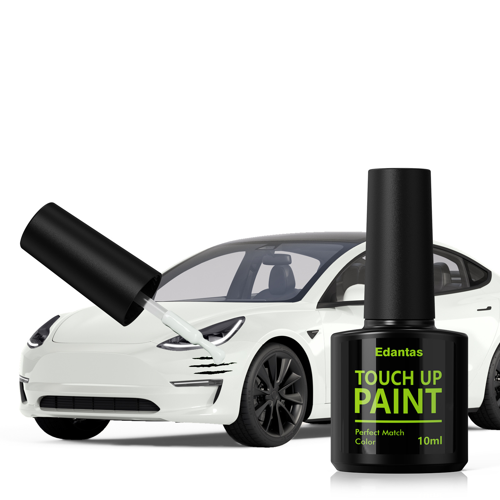 Qìchē – Sheet Metal Spray Repair Touch Up Pen - tesla-special-car-paint-pearl-white