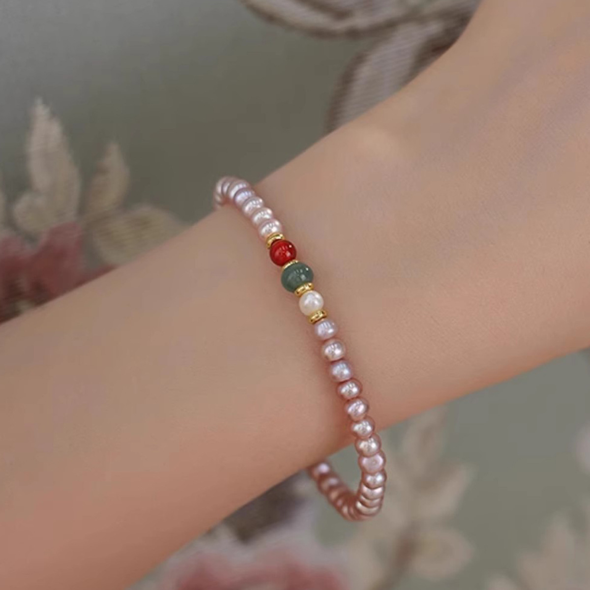 Alloy Natural Stone Freshwater Pearl Bracelets Retro Simple Style display picture 8