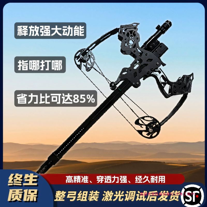 新しい50連発フルメタル複合弓矢ビーズ兼用高精度超長距離新しいスリングショットレーザー照準|undefined