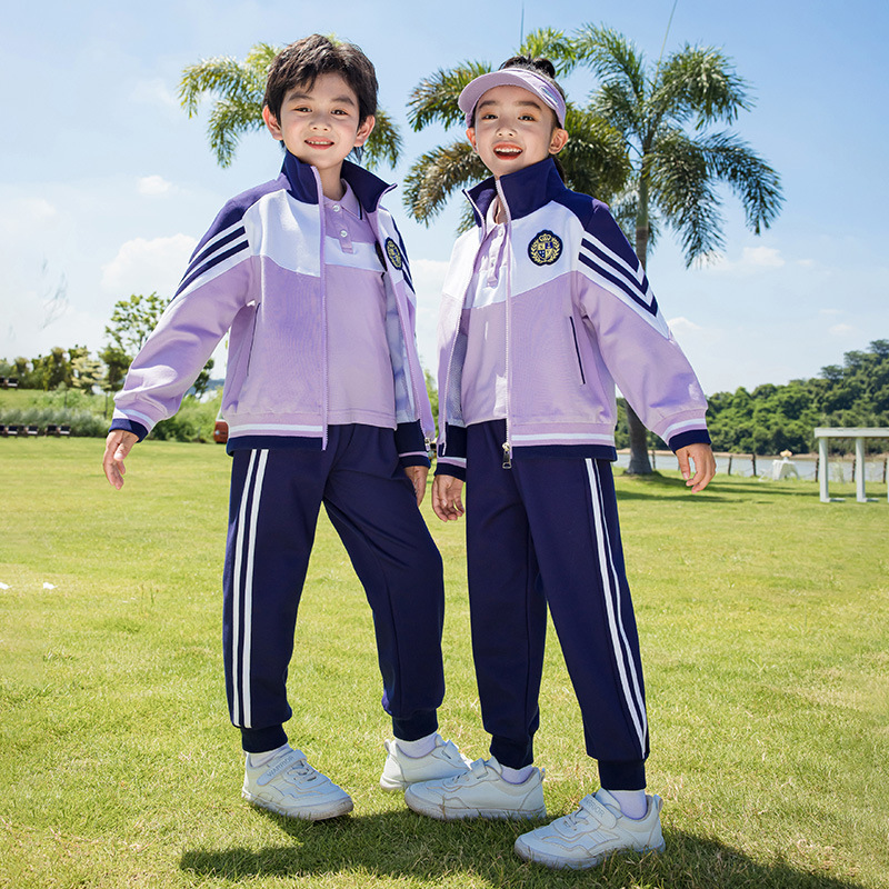 초등학교 학생을위한 교복 봄 및 가을 옷 대학 스타일 어린이 클래스 옷 1 학년 세트 유치원 정원 옷을 위한 여름 운동복
