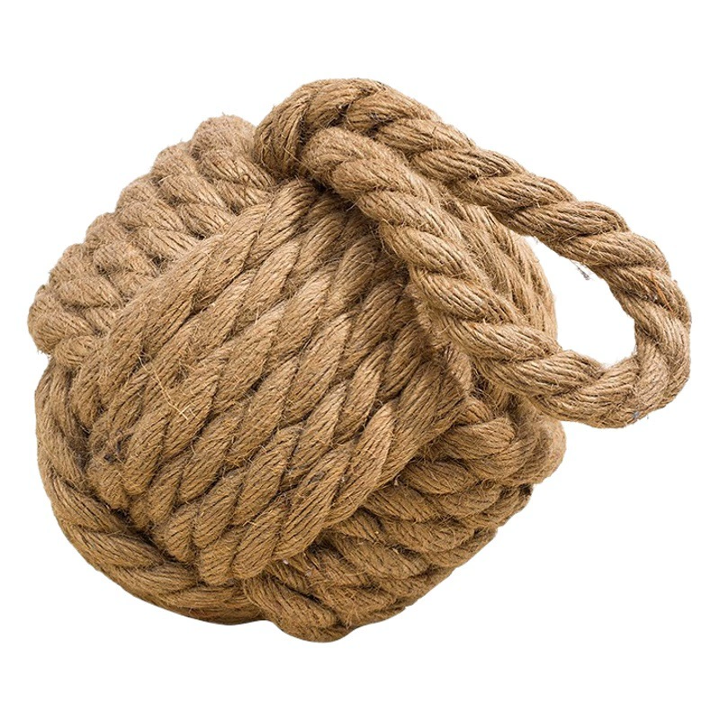 Средиземноморский круглый дверной ларек на лобовое стекло Шар для защиты от столкновений Креативное украшение для ресторана и бара Бытовой шариковый ларек из хлопка и льна