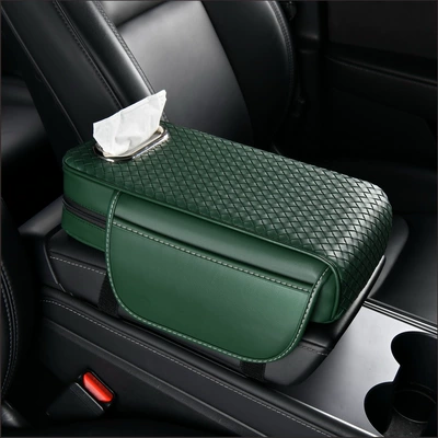Car Seats, In-Car Storage — Armrest box pad - dark-green
