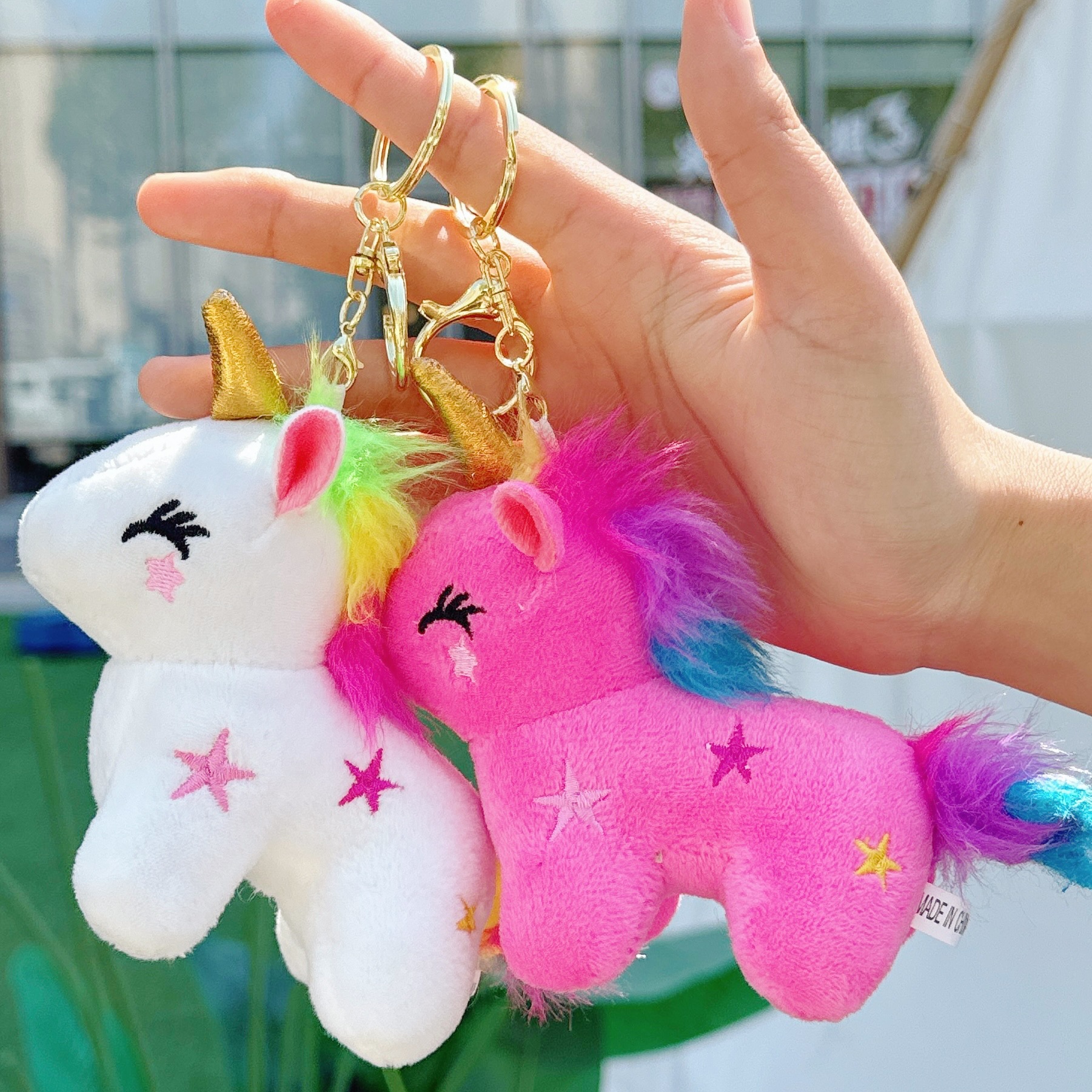 Cross-Border New Unicorn Plush Toy Pony Accessories Doll Machine Plushie Backpack Pendant Mini