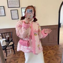 碎花棉服东北大棉袄棉衣冬款减龄外套学院风中式花上衣年轻人洋气