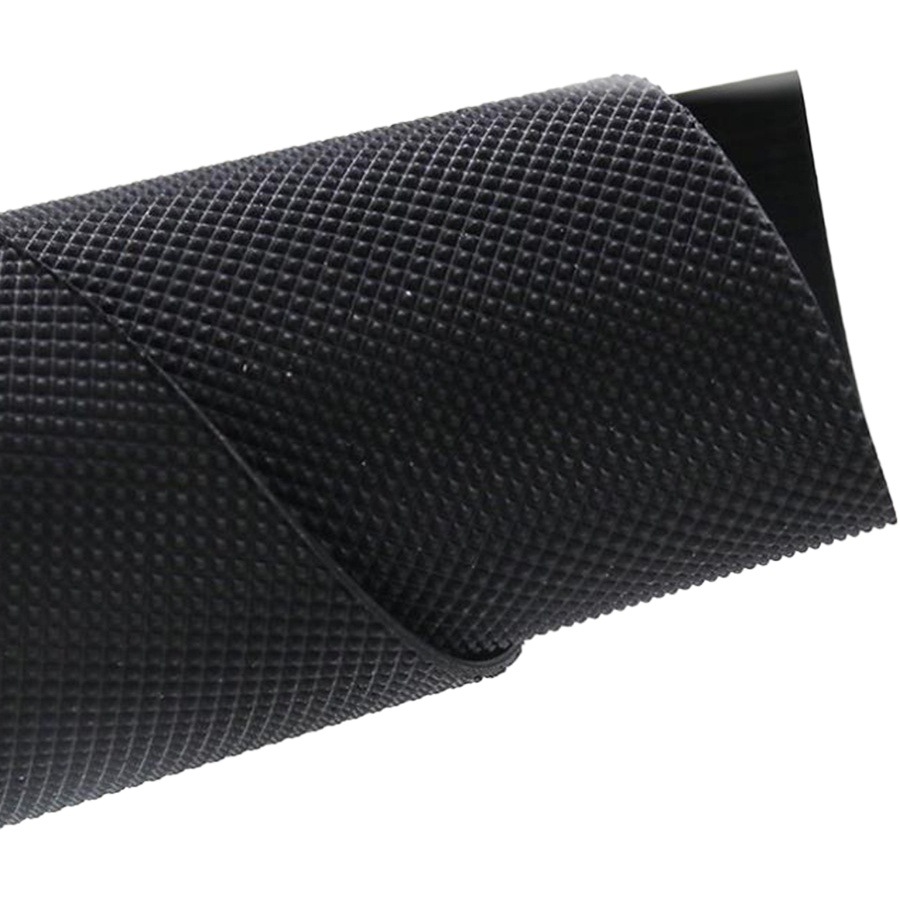 1,2mm zapatos de cuero suela antideslizante pegatinas Parche de goma negro tendón de la carne zapatos planos patrón de diamante engrosada suela del antepié