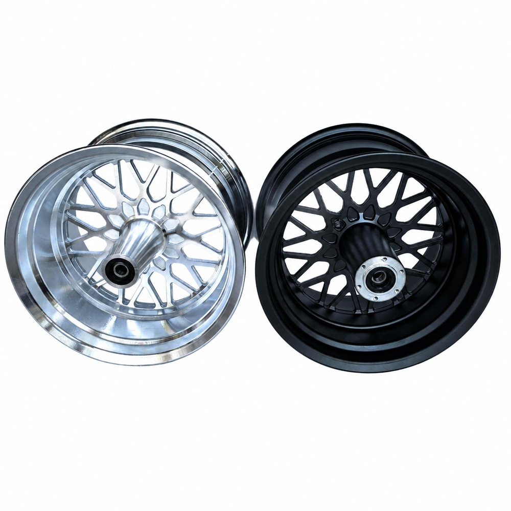 Thickened 10inch Harley electric vehicle aluminum alloy wheel hub, front and rear steel rim wheel hub accessories for scooter modification