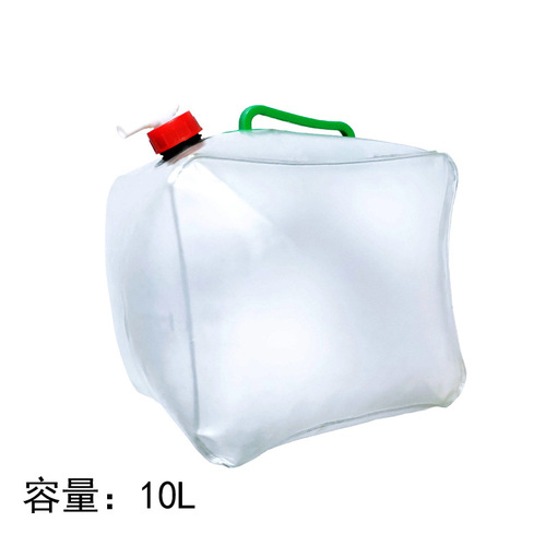 20L vehicle-mounted folding water bag PVC square outdoor emergency disaster relief survival drinking kettle picnic water portable bucket