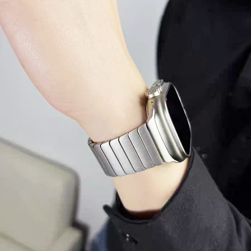 Suitable for Applewatch Strap Apple S1098765Se Business Metal Stainless Steel Stainless Steel Watch Strap High-End Suitable for Applewatch Strap Apple S1098765Se Business Metal Stainless Steel Stainless Steel Watch Strap High-End