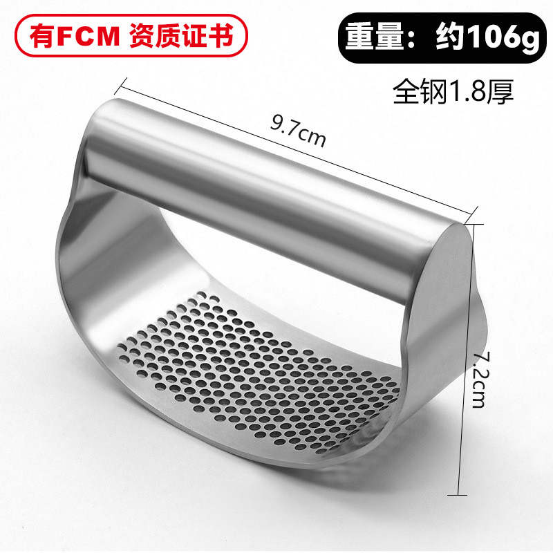 Prensa de ajo de acero inoxidable de Corte libre de arco circular prensa de ajo amoladora de ajo trituradora de cocina prensa de ajo doméstico