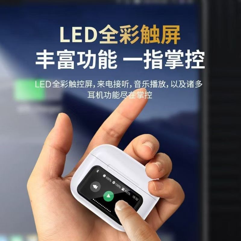 国境を越えた人気の a9pro ワイヤレス Bluetooth ヘッドセット、超長バッテリー寿命、インイヤー ANC ノイズリダクション、多言語、第 5 世代カラースクリーン|undefined