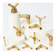 Plumbing hardware all copper solar water heater accessories T type Y type L type three fork four fork brass joint accessories