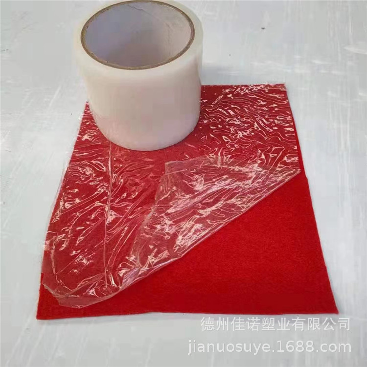 低粘PVC板乳白膜 黑白透明印字 无残胶贴面板保护膜厂家 佳诺