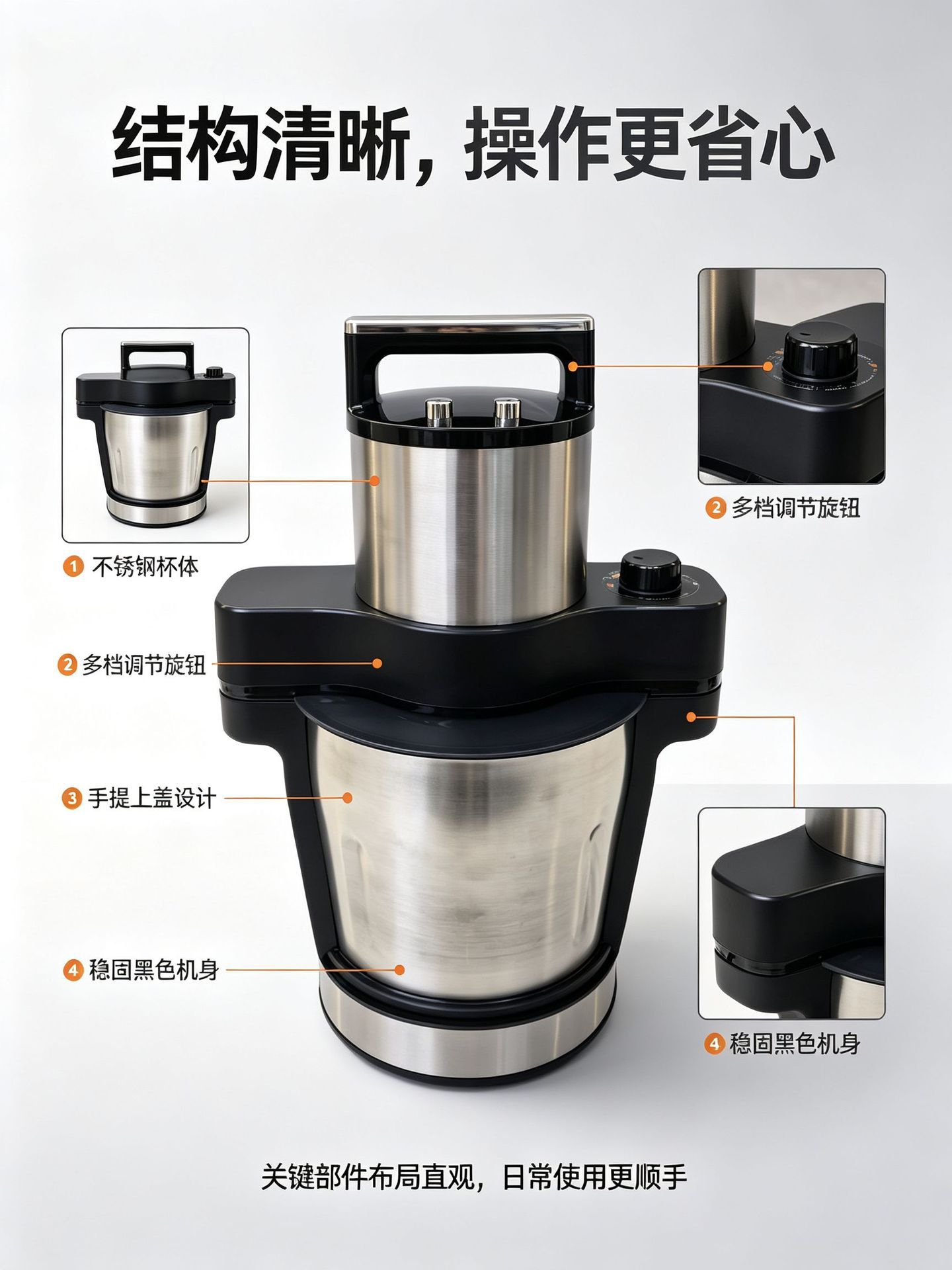 新品芙芙机fufu Machine亚马逊糊糊机6L大容量绞肉机不锈钢搅拌机