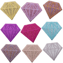 亚马逊满天星刺绣布贴钻石补丁贴电脑刺绣标衣服装饰钻石补贴熨烫