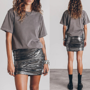 Cross-border foreign trade independent station Amazon 2023 new European and American autumn fashion slim slimming stretch skirt