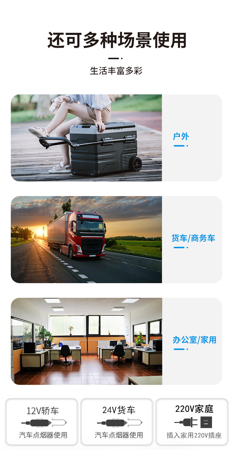 Ice Tiger Compressor Car Refrigerator for Car and Home Use, Freezing and Refrigeration, 12V24V Portable Tww35 for Home Use