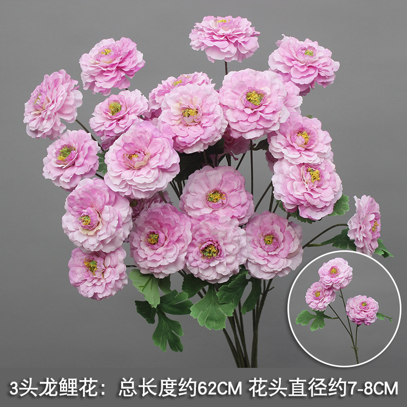 10 flores rosadas bodas flores de seda decoración floral flores falsas hortenida Wenxin Road Artes florales otros