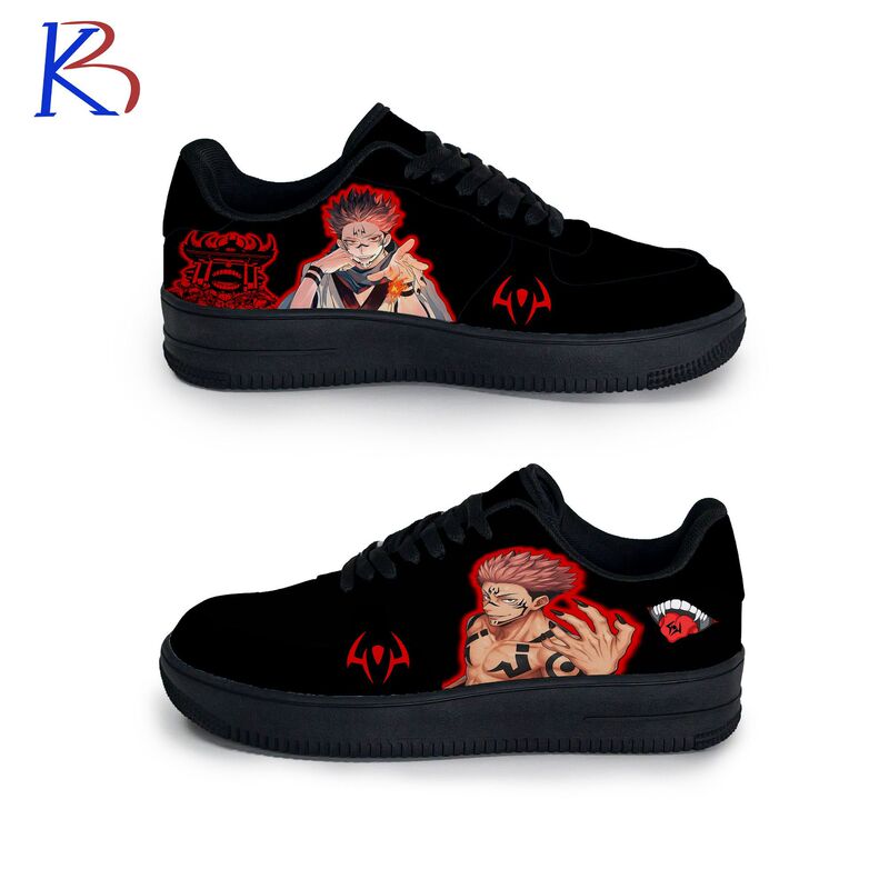 Cross-Border Popular Item: Jujutsu Kaisen Anime Sports Sneakers with Rengoku Kyojuro Design, Air Force One Print, Factory Custom-Made Cross-Border Popular Item: Jujutsu Kaisen Anime Sports Sneakers with Rengoku Kyojuro Design, Air Force One Print, Factory Custom-Made