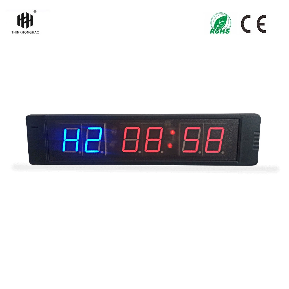 MINI 6-битная 1-дюймовая настенная цифровая часы фитнеса LED