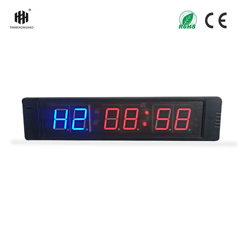 MINI 6-битная 1-дюймовая настенная цифровая часы фитнеса LED