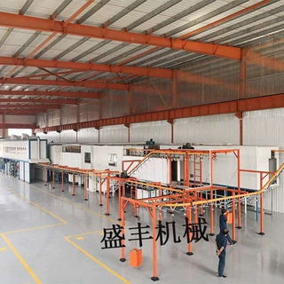 定制五金喷粉生产线静电粉末喷涂设备江苏厂家直销五金板材吊装