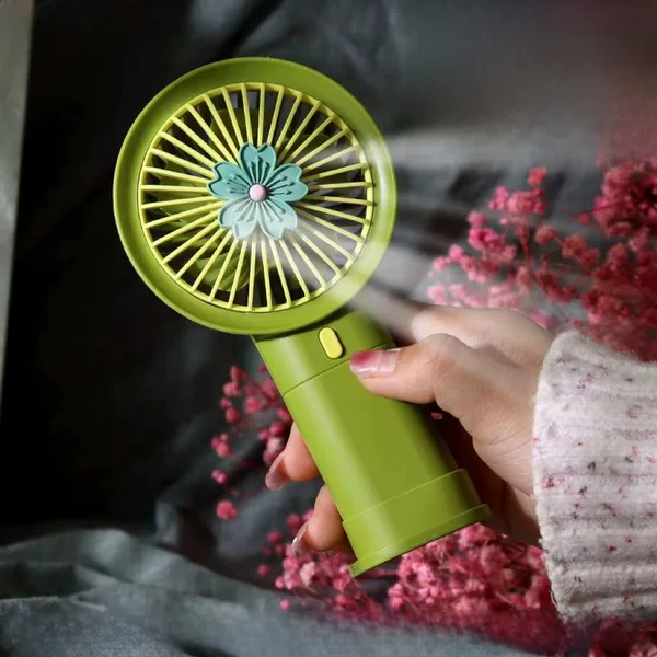 New Daisy Handheld Desktop USB Charging Fan Mini Portable Mobile Phone Holder Gift Pocket Fan Wholesale
