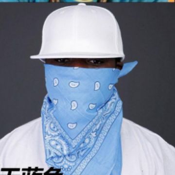 Cross-Border European and American Cashew Flower Deformed Insect Hip-Hop Square Scarf for Men and Women Sports Hip-Hop Cycling Magic Headscarf