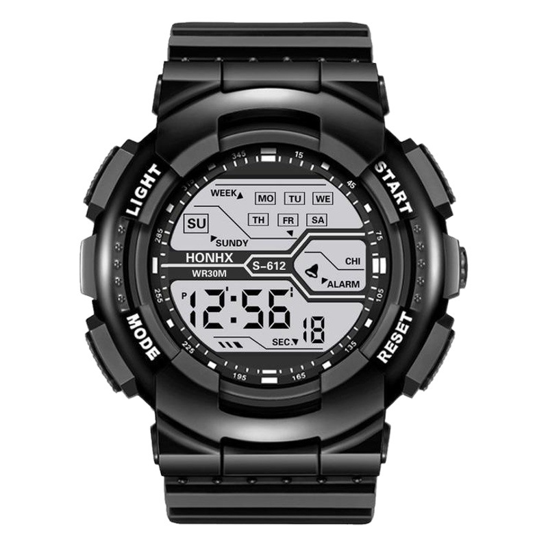 Venta caliente diamante electrónico hombres y mujeres al aire libre multifuncional reloj electrónico luminoso impermeable estudiante reloj electrónico