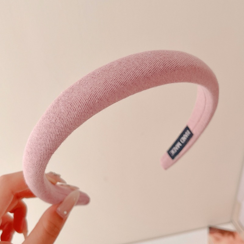 Alta sensibilidad al aro de cabello para mujeres red2024 nuevo estilo para salir correa de cabello universal lavar la cara aro de cabello de borde ancho prensado tarjeta de cabello toque