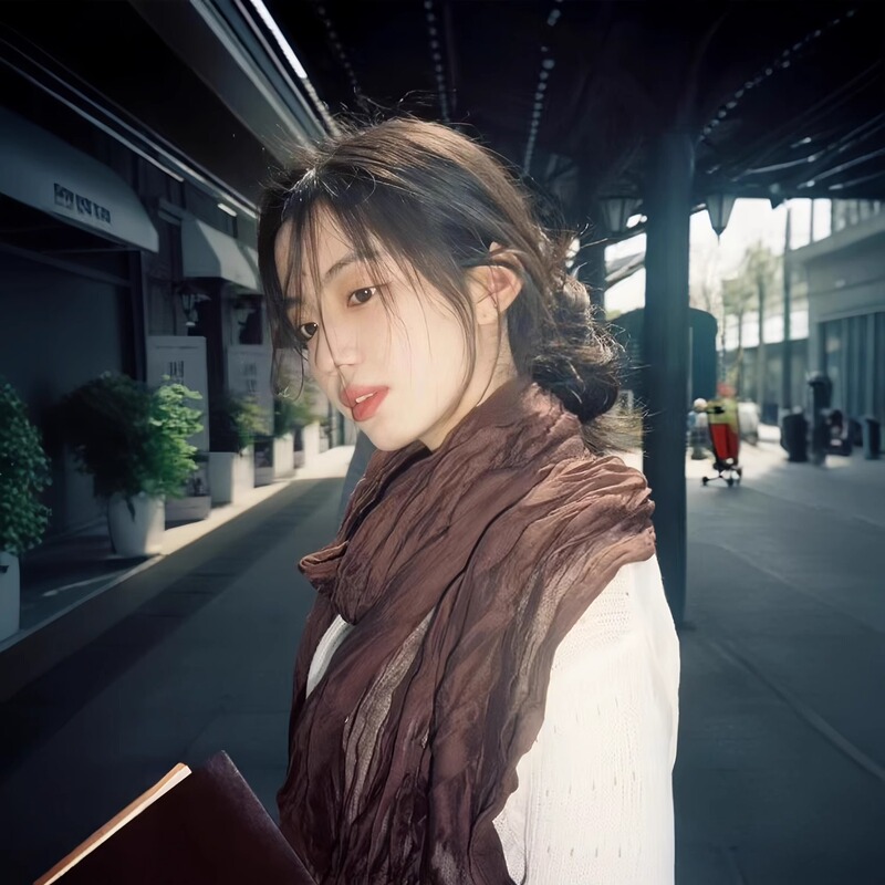女性用レトロコットンとリネンスカーフ、春と夏、薄い、芸術的なブラウン、ヴィンテージ、プリーツ、日焼け止め、ストリップシルクスカーフ、ネック周りの雰囲気|undefined