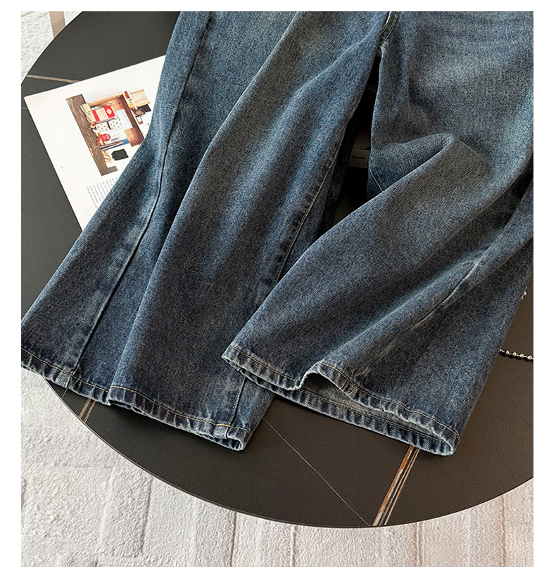 Women's Clothing Style Fashion Casual Suit For Women Summer New Round Neck Irregular Slit Design Short Sleeve Denim Shorts Two Piece Suit_ecoleips.com