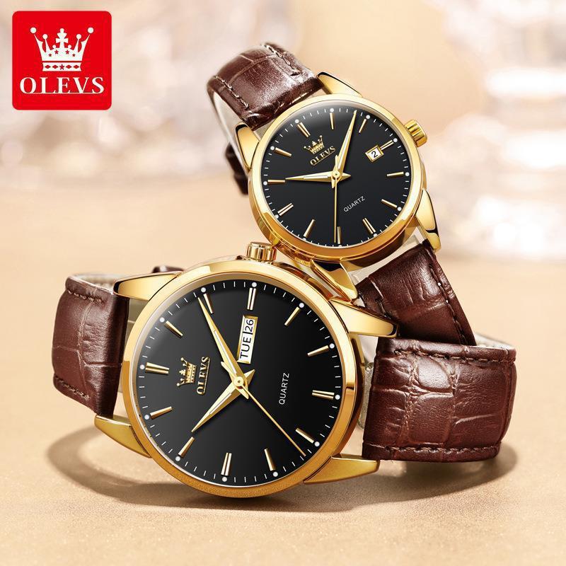 Cross-border Foreign Trade Ouli Time Brand Watch Electronic Watch Waterproof Luminous Quartz Watch Couple Watch Men's Pair Gift