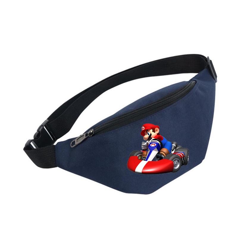 Juego Mario Super Mary bolso de la cintura de los hombres y las mujeres deportes Satchel bolso del teléfono móvil multifuncional bolso de la cintura de dibujos animados monedero