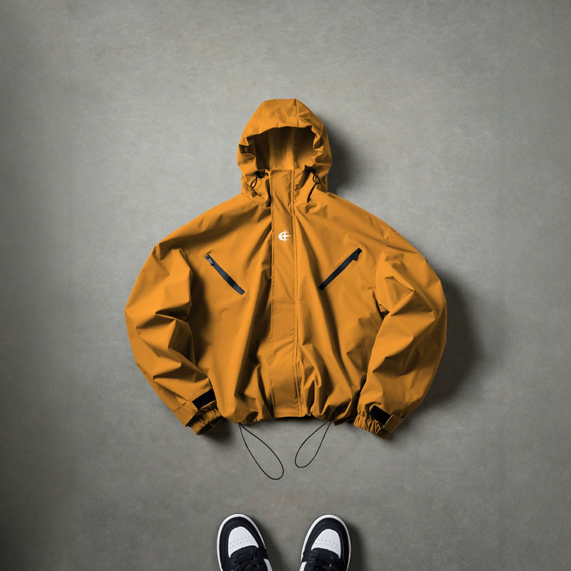 Cross-border outdoor windproof and waterproof jacket for men, autumn trendy brand, loose fit, multi-pocket, short style, triple-protection windbreaker Cross-border outdoor windproof and waterproof jacket for men, autumn trendy brand, loose fit, multi-pocket, short style, triple-protection windbreaker
