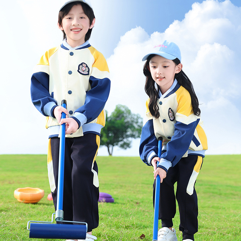 유치원 의류 가을 입학 수업 의류 세트 1 학년 초등학생 봄 · 가을 스포츠 유니폼 3 종 세트