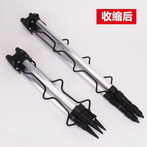Tripod fishing rod holder, sea rod stand, spinning rod valve rod, surfcasting rod, telescopic rod multifunctional stand