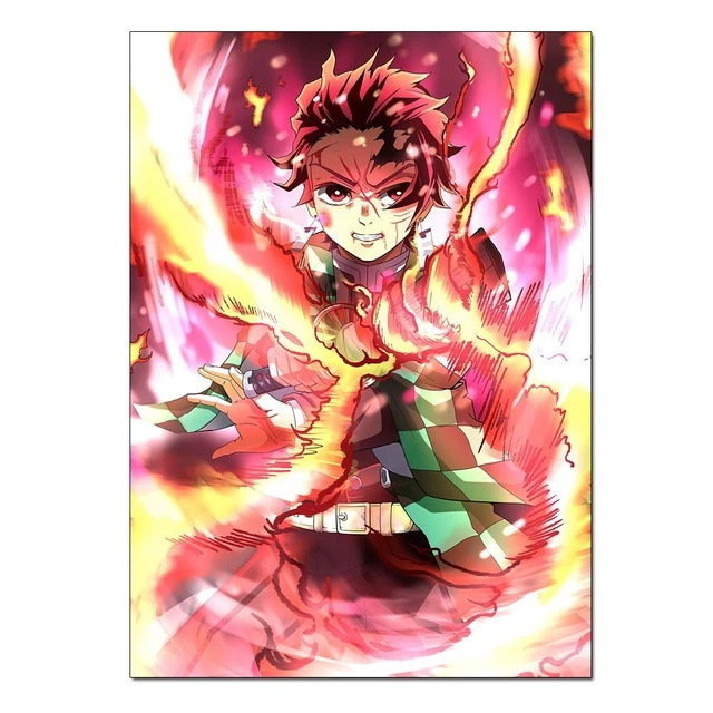 鬼滅の刃アニメポスター卸売外国貿易アマゾンTIKTOK速達Lazadaキャンバス絵画コア|undefined