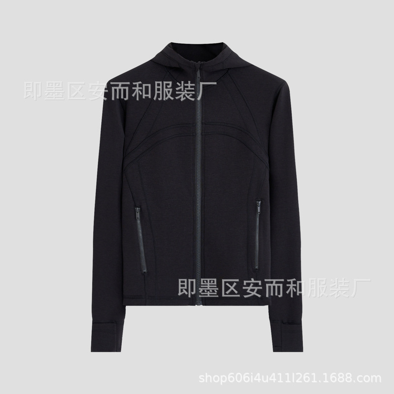科耐丽连帽休闲运动卫衣外套女2025秋季收腰显瘦双向锁温保暖上衣|undefined