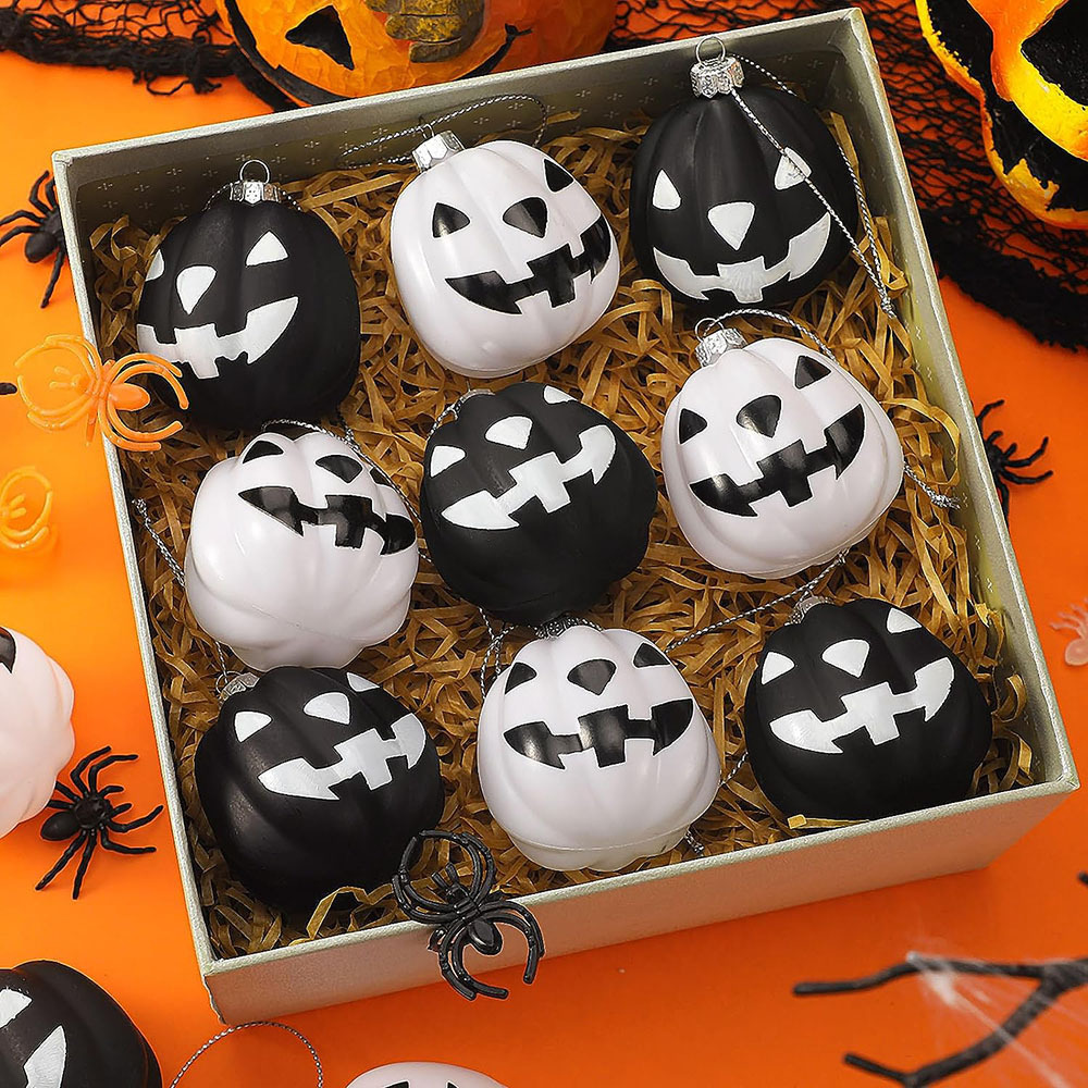 Inventario transfronterizo Halloween 5cm calabaza colgante fantasma calabaza plástico regalos de atmósfera de vacaciones