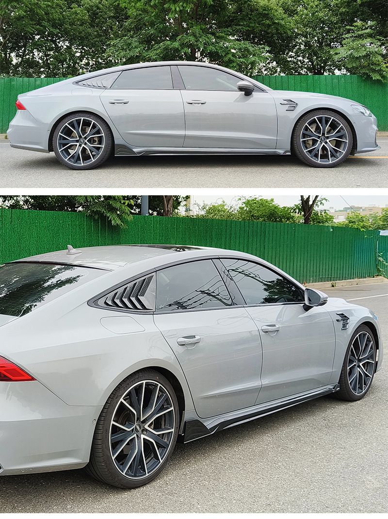 09-24 A7 modified RS7 large surround upgrade S7 front and rear bumper side skirt tail lip tremella for Audi A7 wholesale