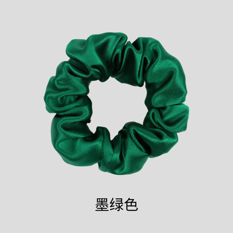 真丝发圈大号大肠圈5cm头绳法式复古女桑蚕丝丝绸缎高级感发饰|undefined
