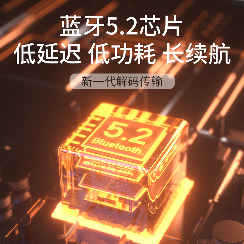 2022新款游戲藍(lán)牙耳機TWS無線ENC降噪TS-300長續(xù)航高端電競耳麥